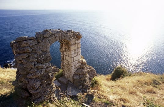 the Kap Kaliakra on the blacksea coast near the town of Balcik in Bulgaria in east Europe.