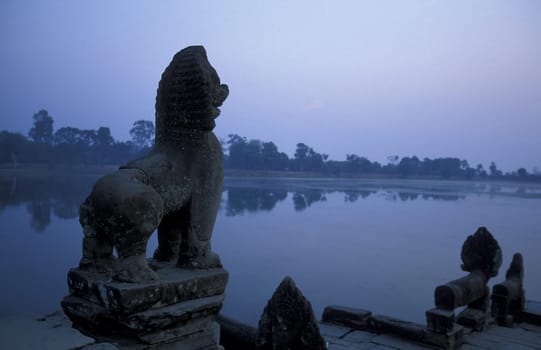the landscape at the Prei Prasat temple in Angkor at the town of siem riep in cambodia in southeastasia.