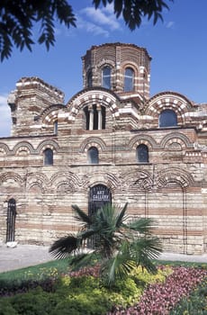 the old town of Nesebar on the coast of the Black sea in Bulgaria in east Europe.