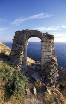 the Kap Kaliakra on the blacksea coast near the town of Balcik in Bulgaria in east Europe.