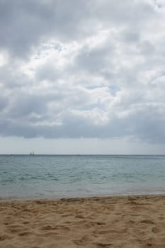 Sailboats on the Atlantic Ocean