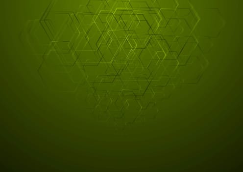 Abstract hi-tech green vector background