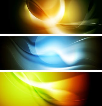 Bright wavy background. Gradient mesh eps10