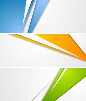 Abstract tech corporate banners. Vector design eps 10