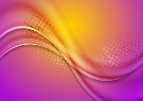 Abstract bright waves background. Vector design eps10