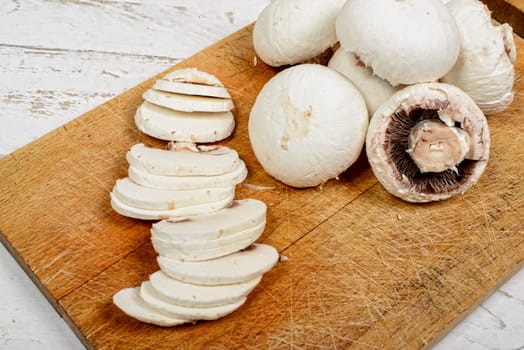 mushrooms cut into slices