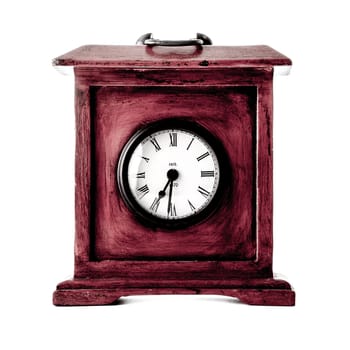 Old clock on White Background
