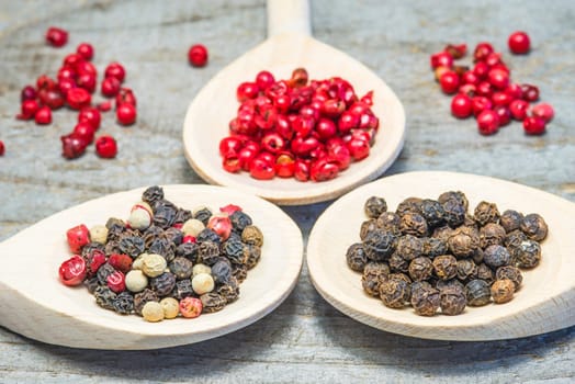Pepper different varieties