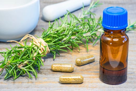 Naturopathic with medicinal plants,rosemary