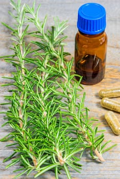Naturopathic with medicinal plants,rosemary