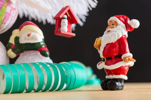 Christmas and New Year decoration. Selective focus. Creative background