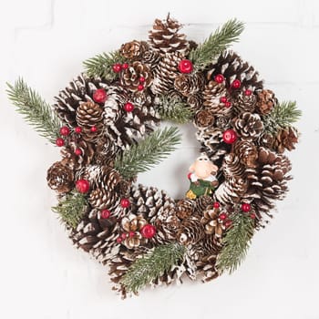 Christmas and New Year decoration. Selective focus. Creative background