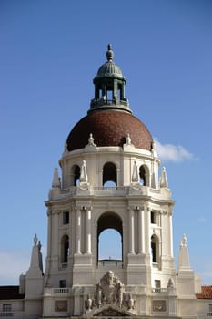 Sacramento,United States - December 27,2015: The bright tower of the California State Capitol on December 27,2015 in Sacramento.