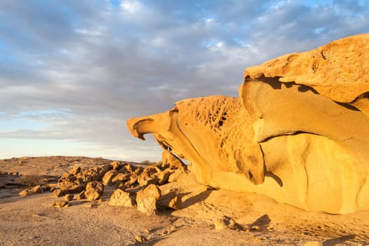 Granite rock formations north of the Welwitschia Plains, Namibia