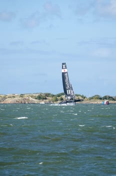americas cup in sweden team Japan with great speed