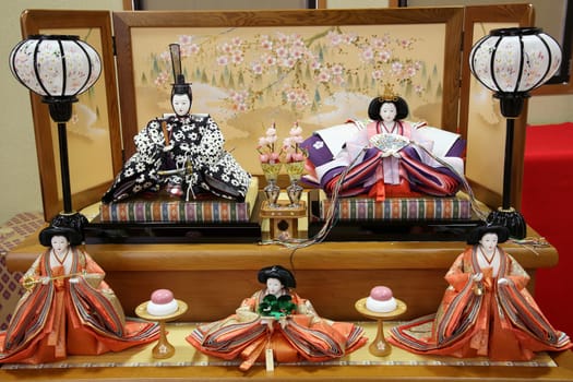 Traditional Japanese hina doll