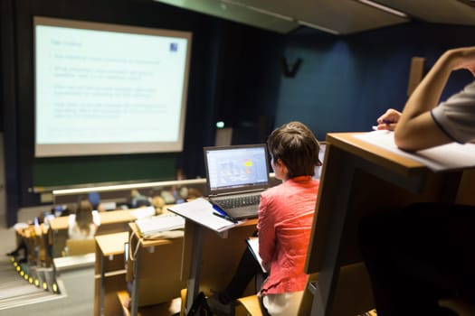 Conference and Presentation. Audience at the conference hall. Business and Entrepreneurship. Faculty lecture and workshop. Audience in the lecture hall. Academic education.
