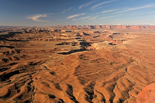 Morning Light on the Green River Canyon in Canyonlands National Park in Utah