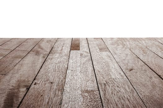 Wood texture top on isolated with white background, Clipping path