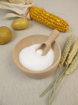 Glucose from corn,wheat or potatoes