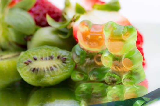 Rubber bears in fruit