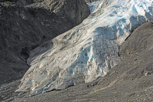 Toe of the Exit Glacier near Seward, Alaska