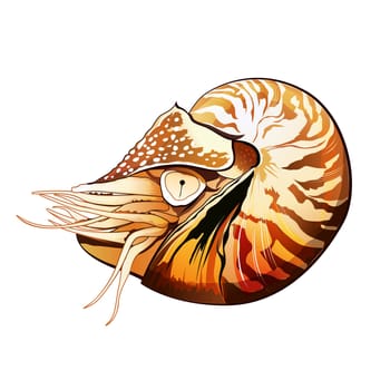 Sea shrimp vector illustration on a white background
