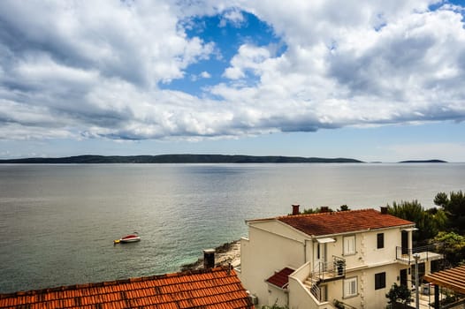 Island of Ciovo quiet morning on the coast