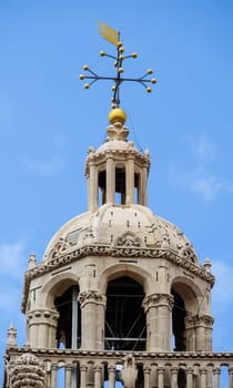 Top of the church tower of the cathedral in Korcula