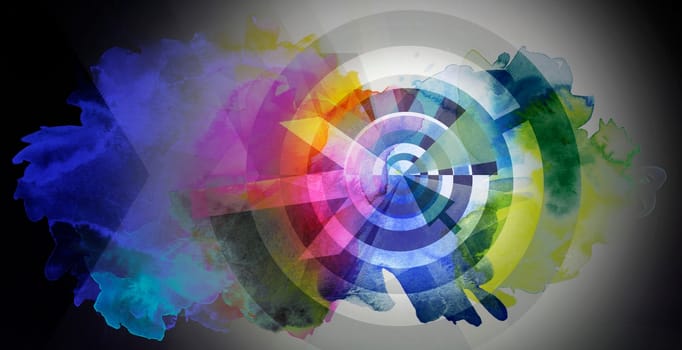 abstract target arrows colors concept background