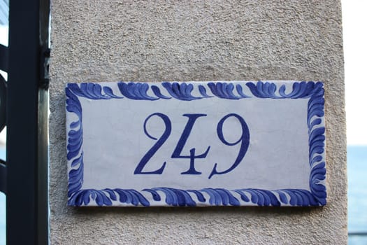 Closeup of Ceramics House Number 249