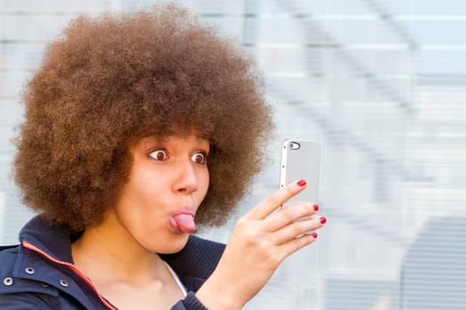Funny selfie