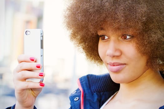 Girl Takes a Selfie