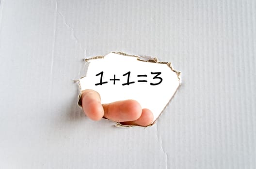Numbers text concept isolated over white background