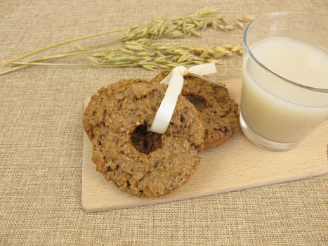 Oat cookies and oat drink