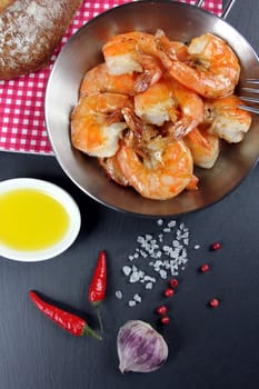 Shrimp pan