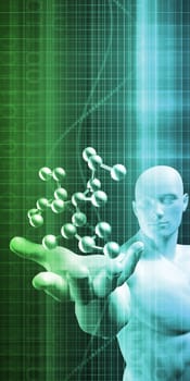 Medical Abstract Background of a Futuristic Science Art