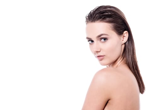 Beautiful spa woman posing to the camera