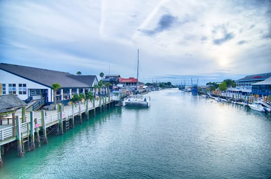 view of shem creek from coleman blvd charleston south carolina