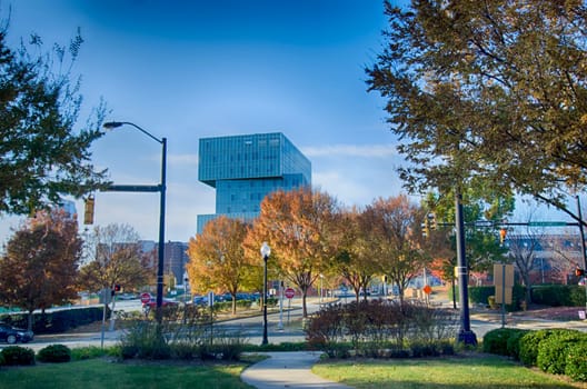 autumn in charlotte city of north carolina