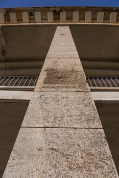 Single stone column of the Olympic Stadium in Berlin