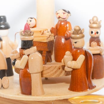 small wooden crib