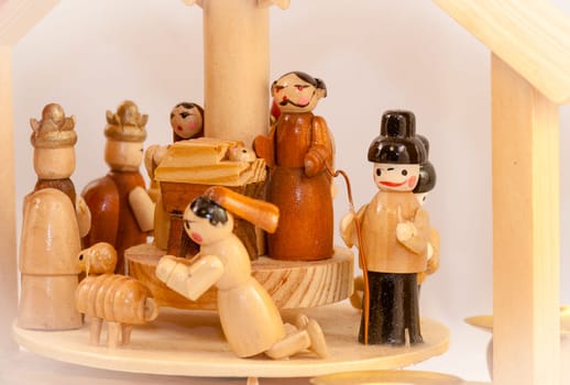 small wooden crib