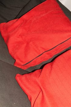 red cushions