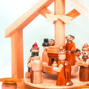 small wooden crib