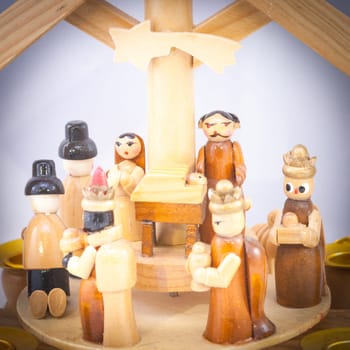 small wooden crib
