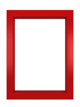 Modern frame. 3d illustration isolated on white background
