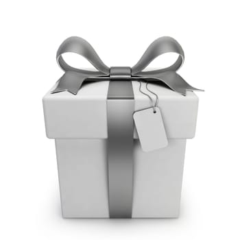 Gift box. 3d illustration isolated on white background
