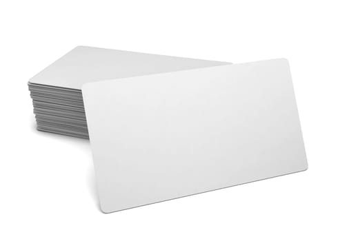 Business cards. 3d illustration isolated on white background