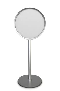 Blank sign. 3d illustration isolated on white background